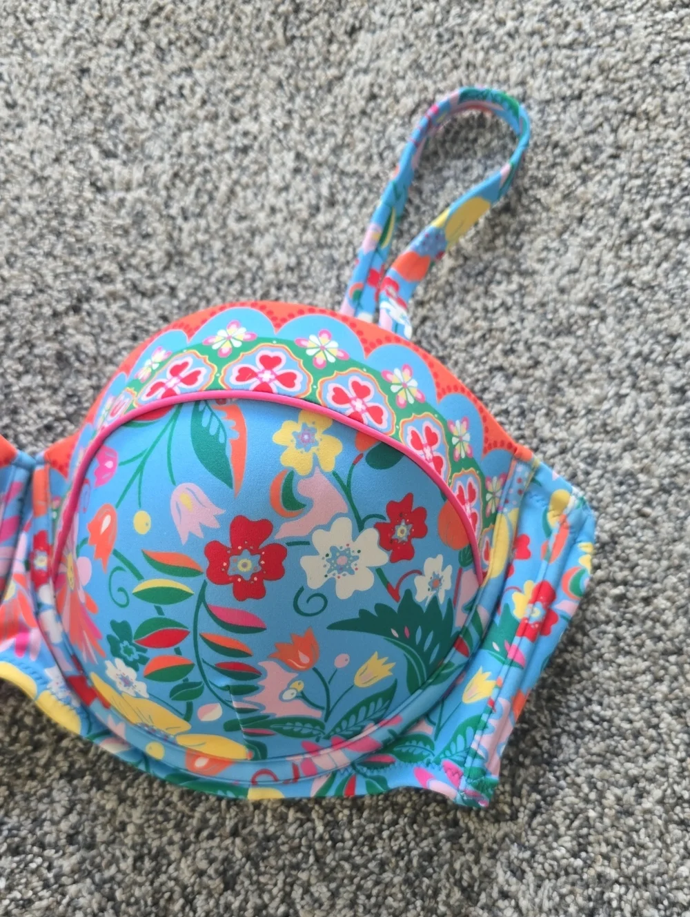 Boden Rhodes Swim Underwire Bikini Top Wildflower 36DD 9